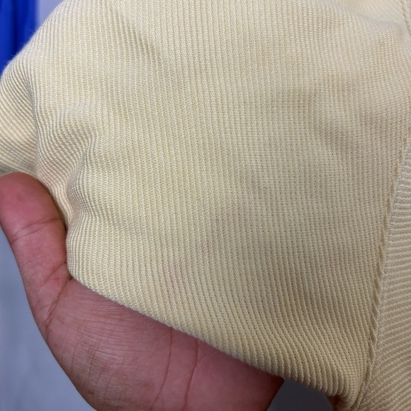 Tommy bahama Silk Men’s Polo Short Sleeve Yellow Classic Old money Shirt Sz L - Picture 9 of 12